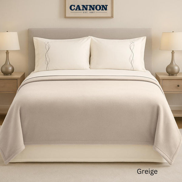 CANNON EMBROIDERED WINTER BLANKET SET
