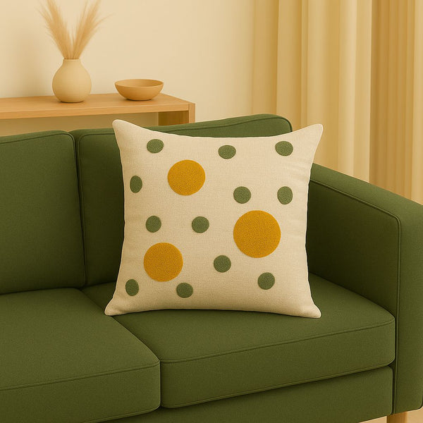 EMBROIDERED CUSHION COVER 42X42CM DK