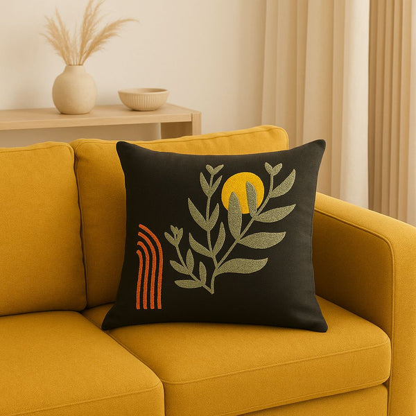 EMBROIDERED CUSHION COVER 42X42CM DR