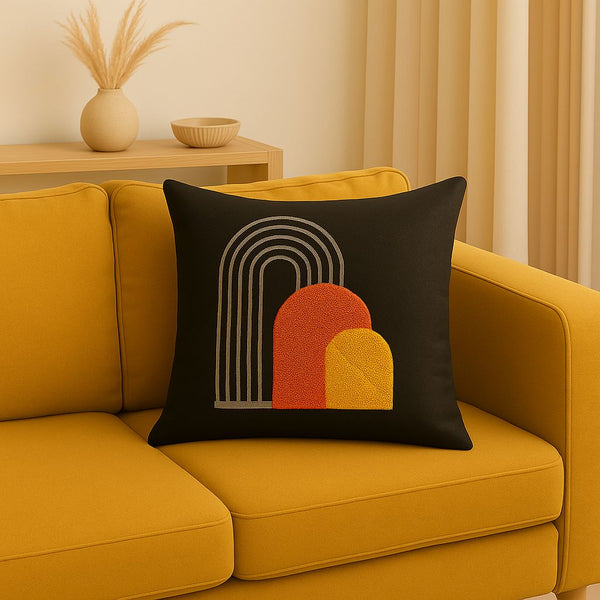 EMBROIDERED CUSHION COVER 42X42CM DG