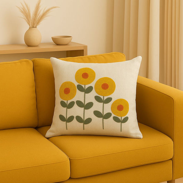 EMBROIDERED CUSHION COVER 42X42CM DO