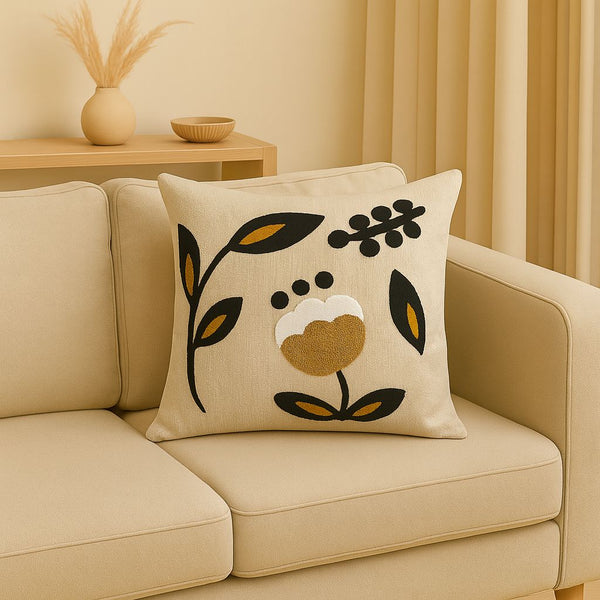 EMBROIDERED CUSHION COVER 42X42CM DM