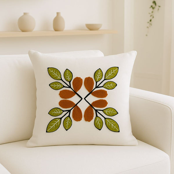 EMBROIDERED CUSHION COVER 42X42CM DA