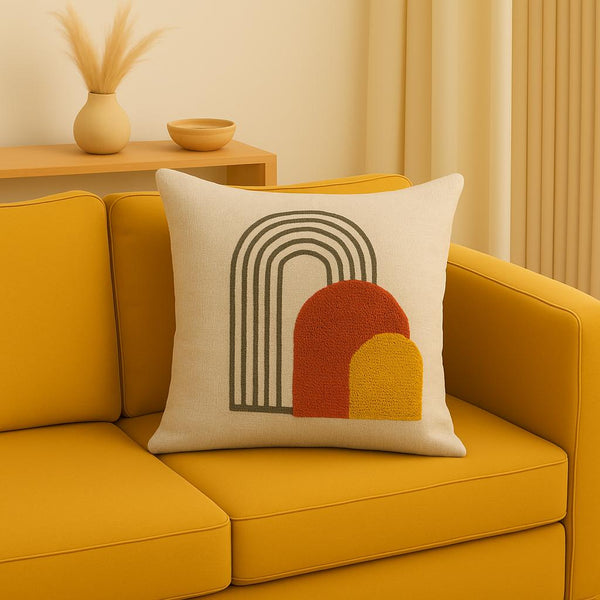 EMBROIDERED CUSHION COVER 42X42CM DD