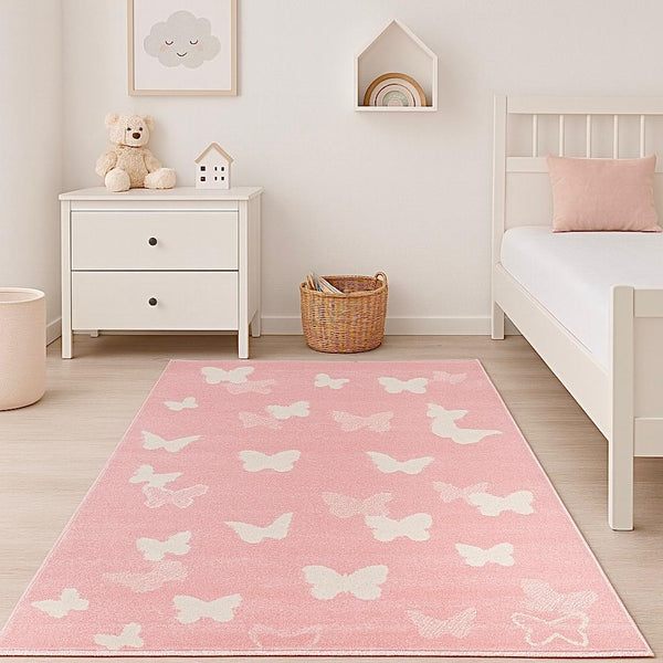 KIDS CARPET GIOVANI BUTTERFLY ROSE