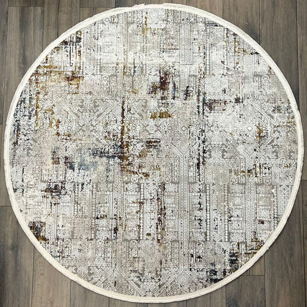 ROUND CARPET 160X160CM QUANTUM 02 GREY