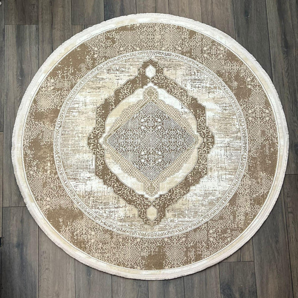 ROUND CARPET 160X160CM QUANTUM 06 CLASSIC BEIGE