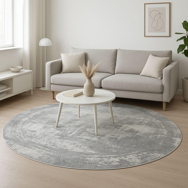 ROUND CARPET 200X200CM ALAMO GREY