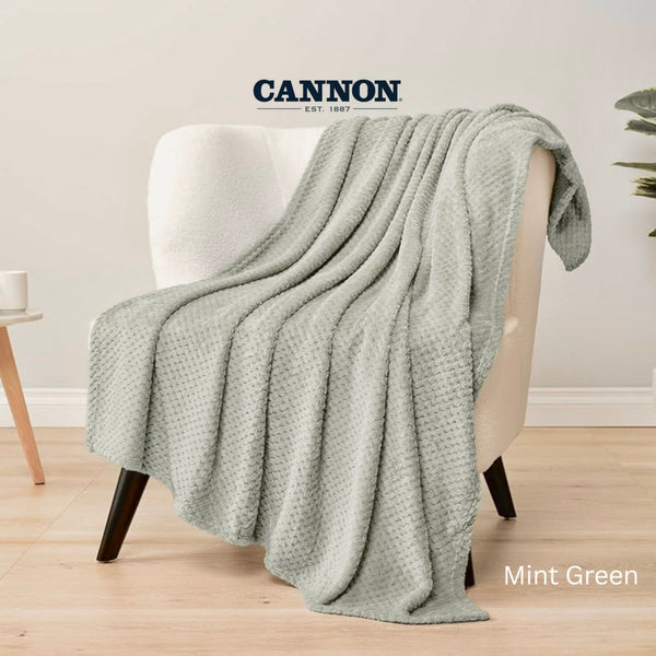 CANNON SOFT FLANNEL BLANKET POPCORN 130X160CM