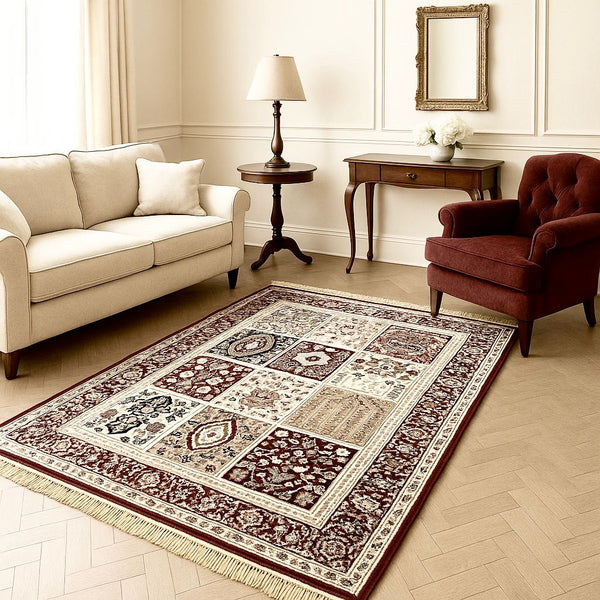 THURAYA CARPET BORDEAUX