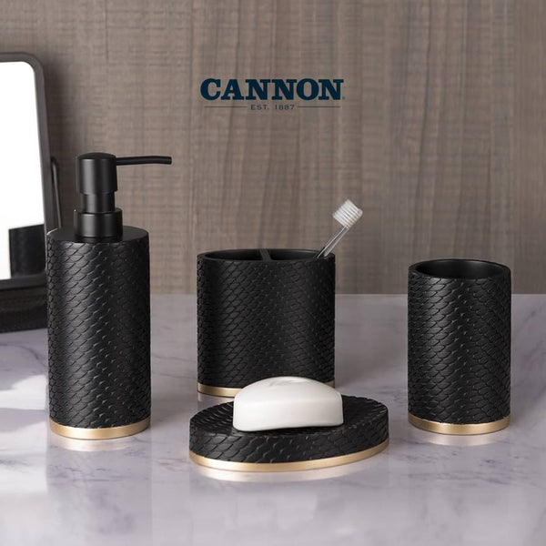 CANNON RESIN BATHROOM SET 4 PIECES AMAL