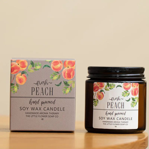FRESH PEACH SOY WAX CANDLE 113G
