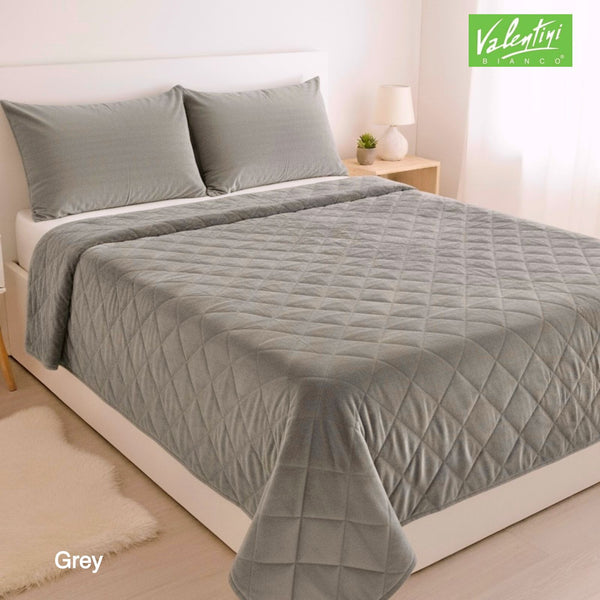 VALENTINI PLUSH BEDSPREAD SET