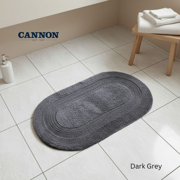 CANNON 100% COTTON BATHMAT OVAL 50X80CM