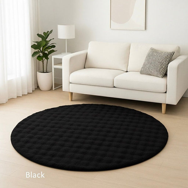FUR CARPET BUBBLE ROUND 1500X150CM