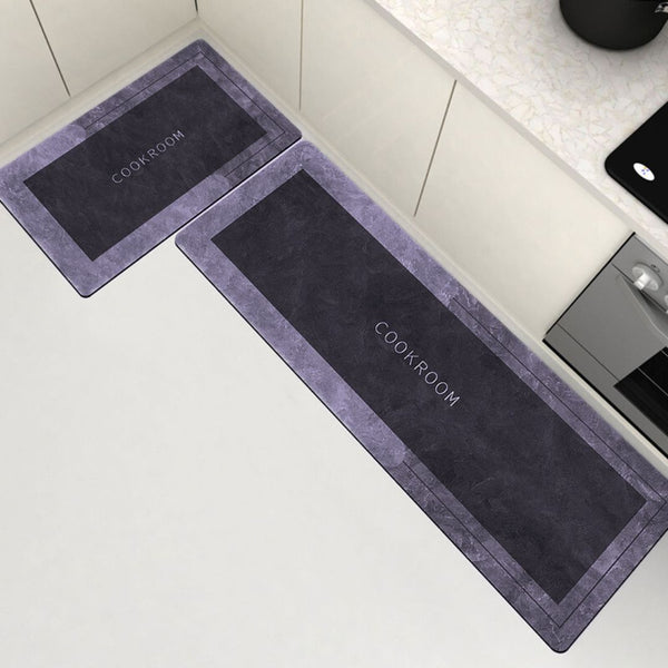 ANTISLIP RUBBER KITCHEN MAT SET 2 PIECES COOKROOM