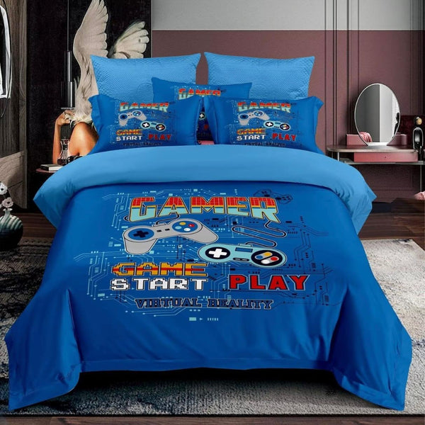 DESI MICROFIBER KIDS DUVET COVER SET 4 PIECES PLAYSTATION