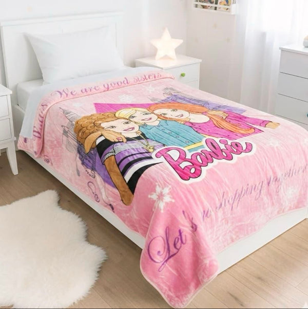 KIDS WINTER BLANKET 160X220CM FRIENDS BARBIE