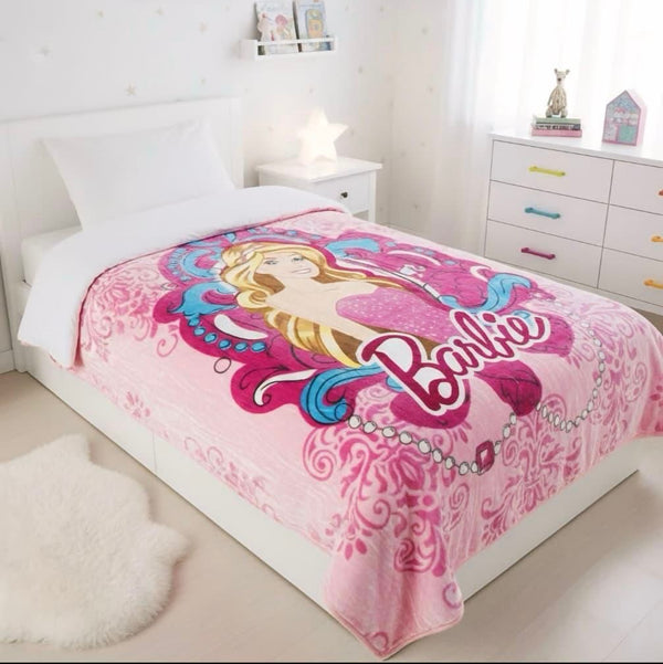 KIDS WINTER BLANKET 160X220CM BARBIE