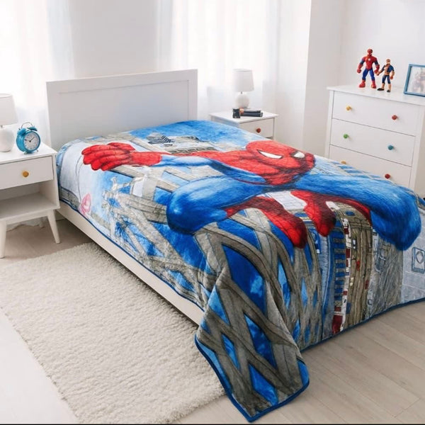 KIDS WINTER BLANKET 160X220CM SPIDERMAN