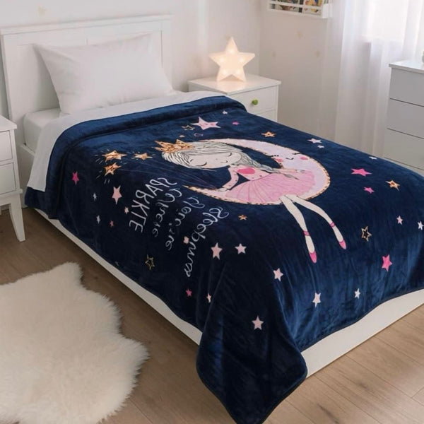 KIDS WINTER BLANKET 160X220CM SPARKLE STAR