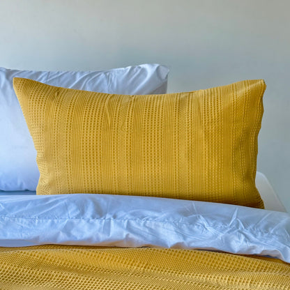 COMFYB 100% COTTON SOLID PIKE PILLOWCASES SET 2-PIECE
