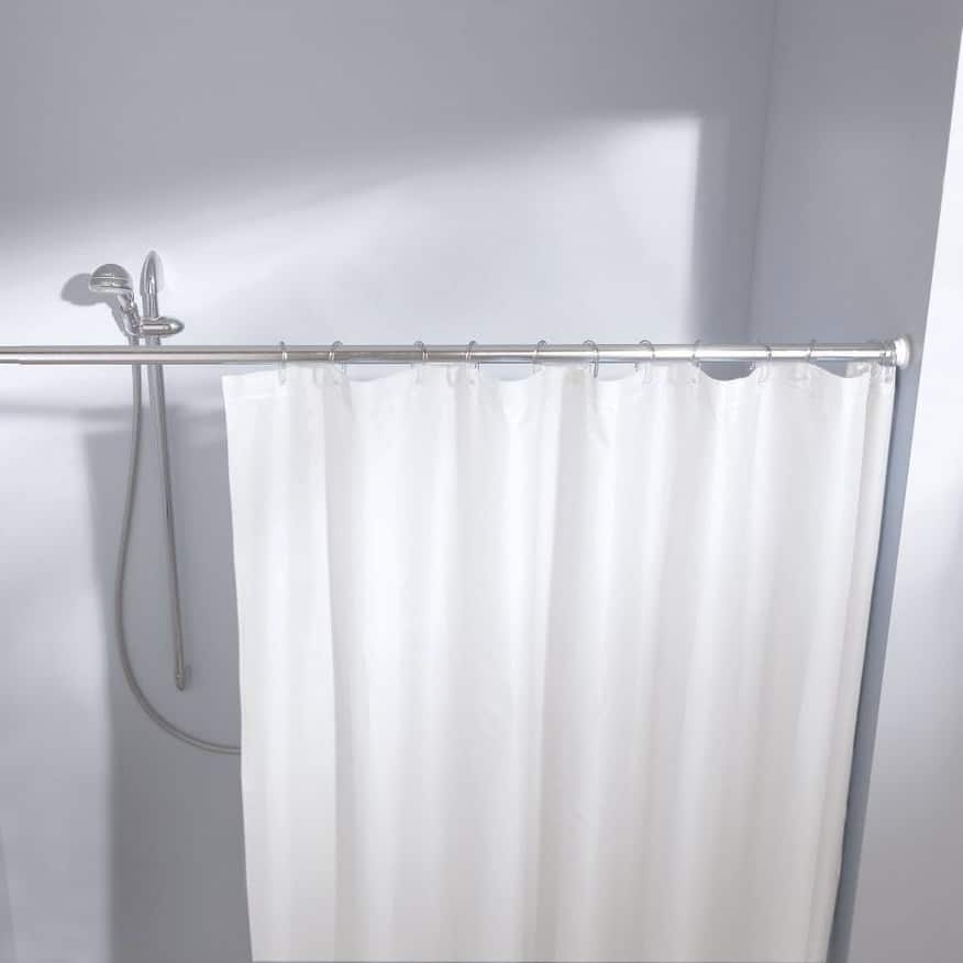 ALAMINUM ROD STRAIGHT EXTENSIBLE SHOWER CURTAIN