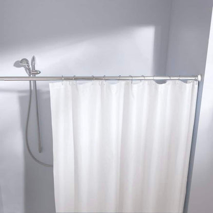 ALAMINUM ROD STRAIGHT EXTENSIBLE SHOWER CURTAIN
