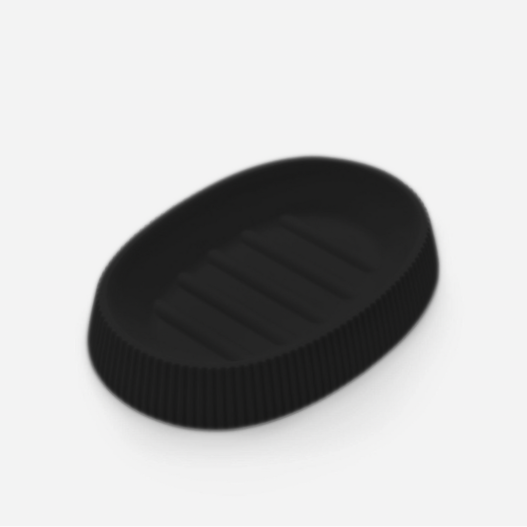 OKY STRIPED OVAL SOAP DISH 1 PIECE