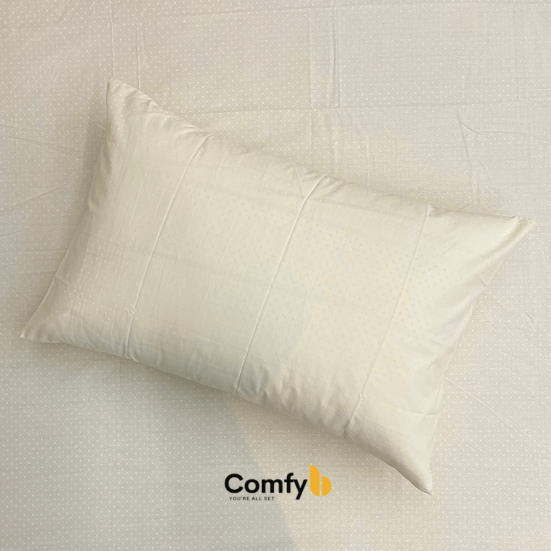 Elevate your bedding with Comfyb Dots Poly Cotton 50/50 Fitted Sheet Sets, featuring a dotted fitted sheet and pillowcases in soft tones. Crafted from a 50/50 poly-cotton blend, these sets require no ironing. Available in single (two 120×200+30 cm fitted sheets, two 50×75 cm pillowcases), double (180×200+30 cm fitted sheet, two 50×75 cm pillowcases), and king sizes (200×200+30 cm fitted sheet, two 50×75 cm pillowcases), each ensures a comfortable night's sleep.