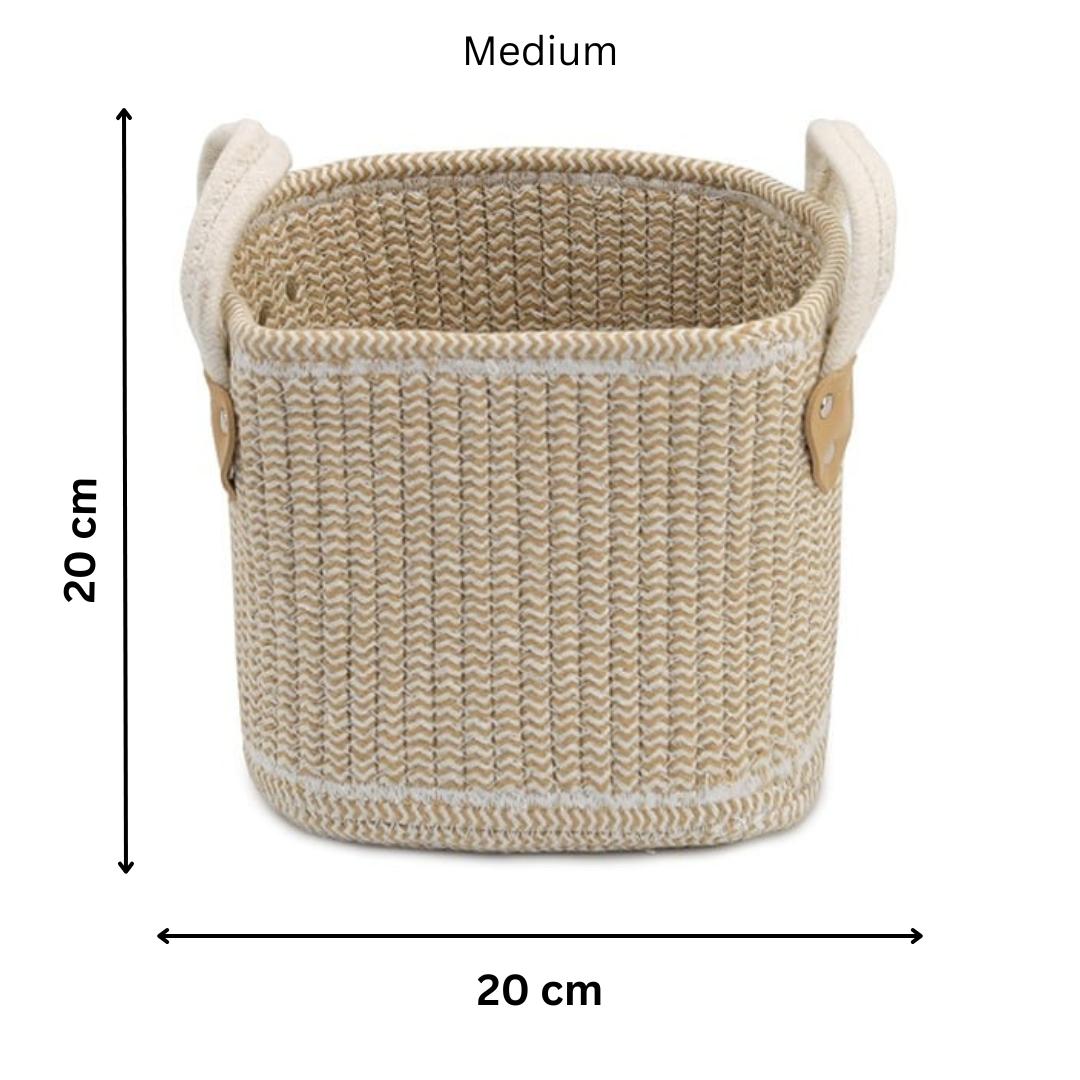 CANNON WOVEN STORAGE BASKET 3-PIECE