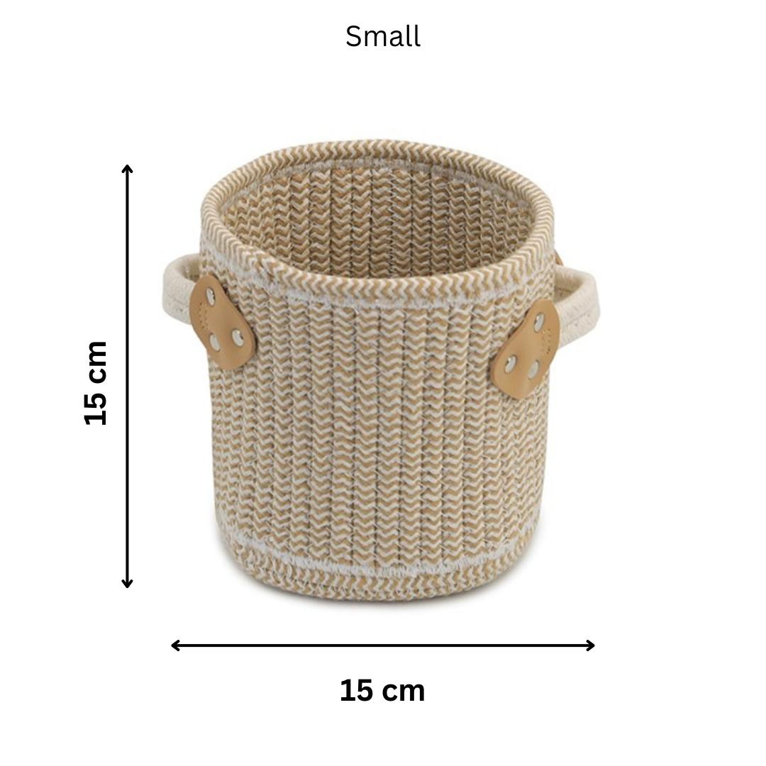 CANNON WOVEN STORAGE BASKET 3-PIECE