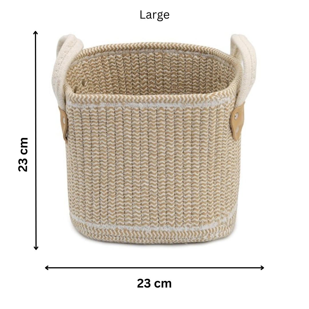 CANNON WOVEN STORAGE BASKET 3-PIECE