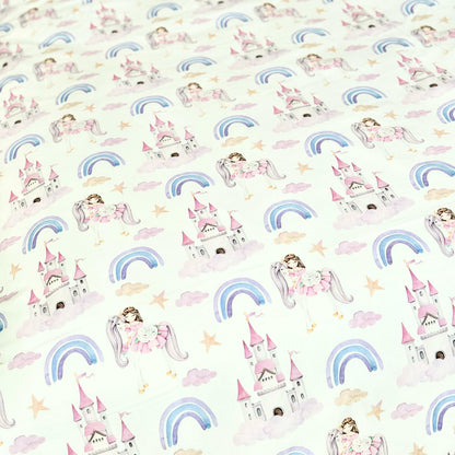 COMFYB 100% COTTON RAINBOW PURPLE BED SET
