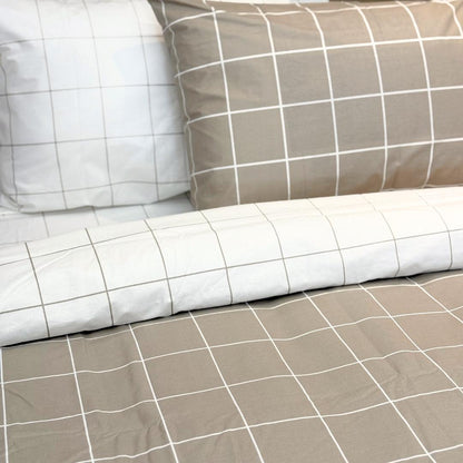 COMFYB 100% COTTON REVERSIBLE BED SET SQUARE