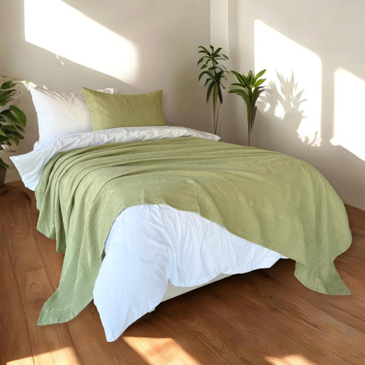 COMFYB 100% COTTON SOLID PIKE BLANKET