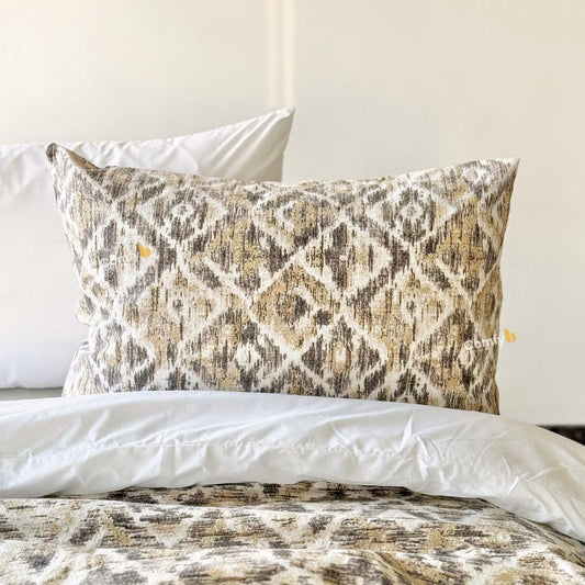 COMFYB 100% COTTON PRINTED PIKE PILLOWCASES DIAMOND 2 PIECES