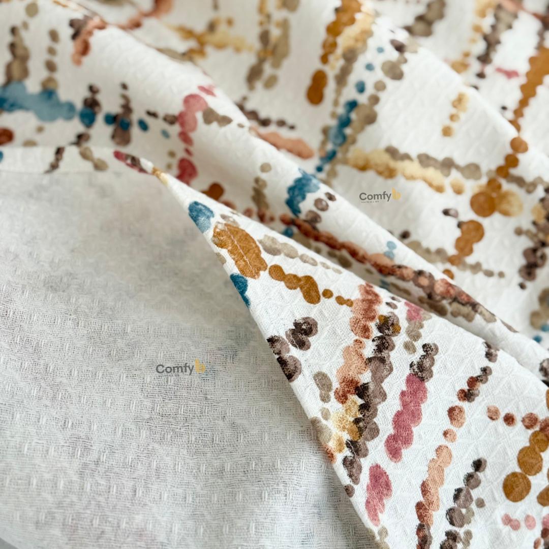 CMFYB 100% COTTON PRINTED PIKE BLANKET DOTS