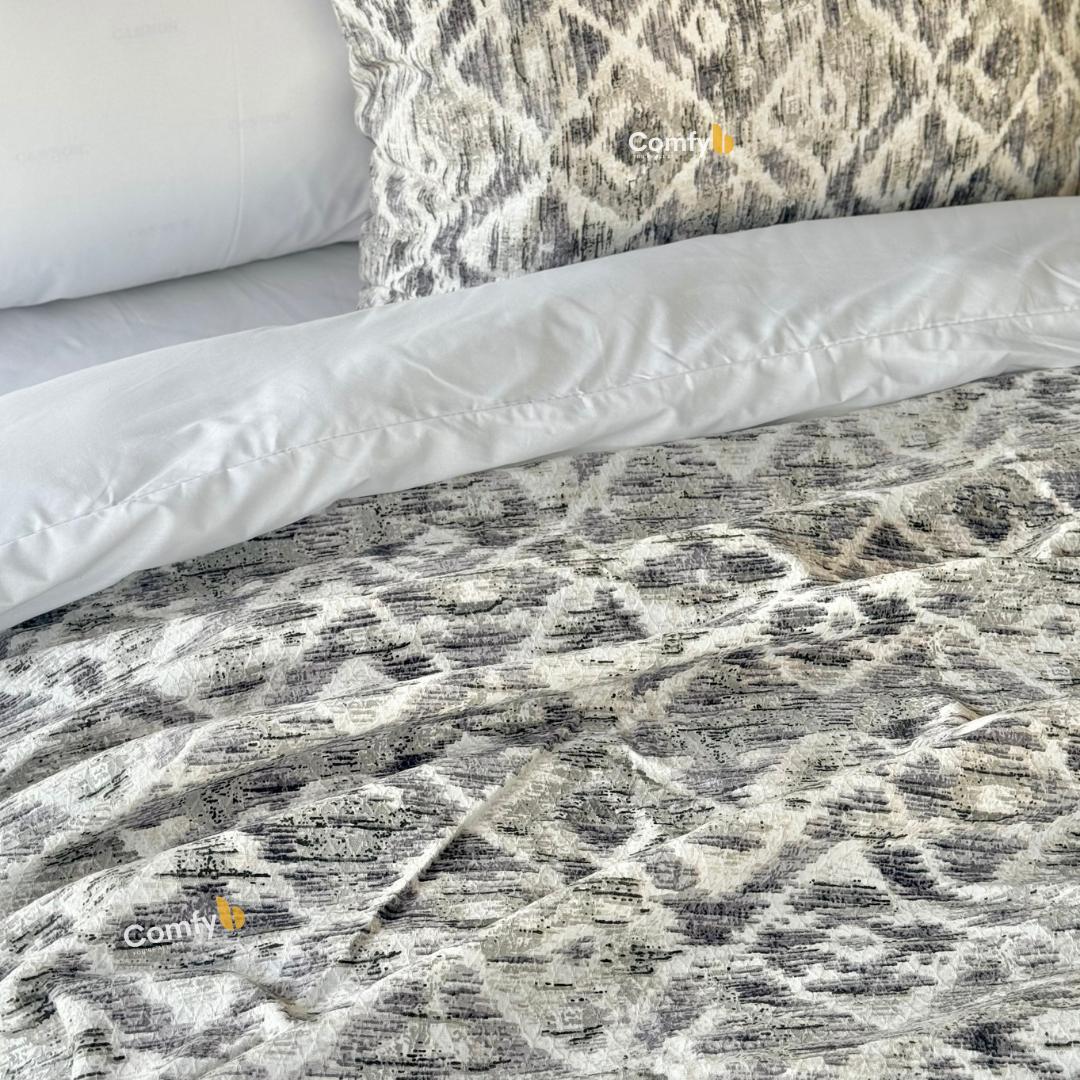 COMFYB 100% COTTON PRINTED PIKE BLANKET DIAMOND