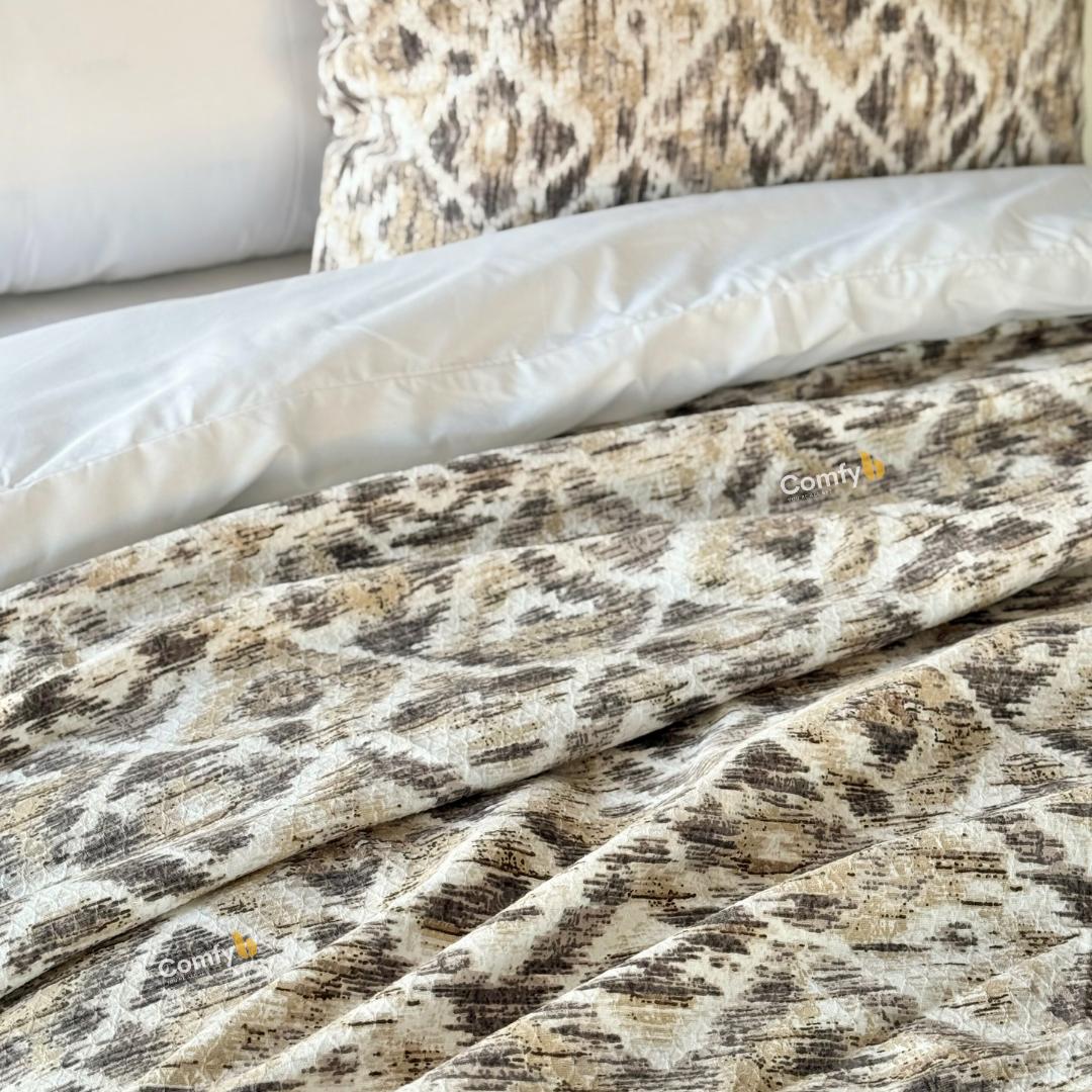 COMFYB 100% COTTON PRINTED PIKE BLANKET DIAMOND