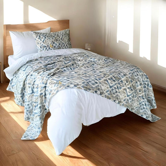 COMFYB 100% COTTON PRINTED PIKE BLANKET DIAMOND