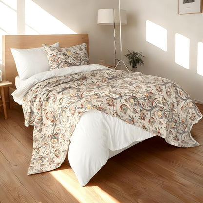 COMFYB 100% COTTON PRINTED PIKE BLANKET FLORAL