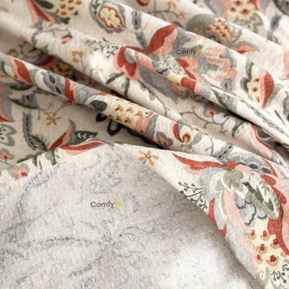 COMFYB 100% COTTON PRINTED PIKE BLANKET FLORAL