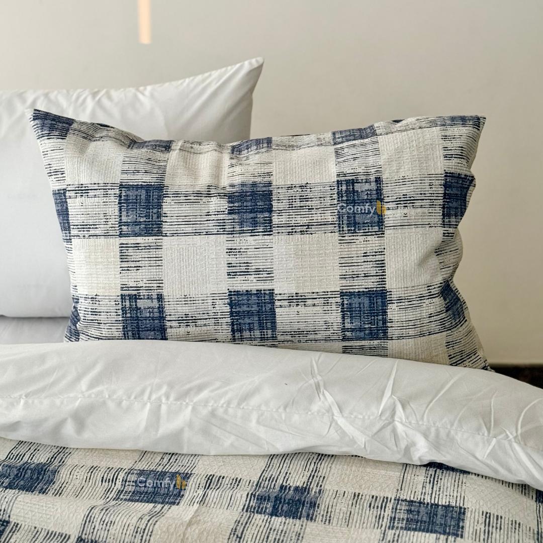 COMFYB 100% COTTON PRINTED PIKE PILLOWCASES SQUARE 2 PIECES