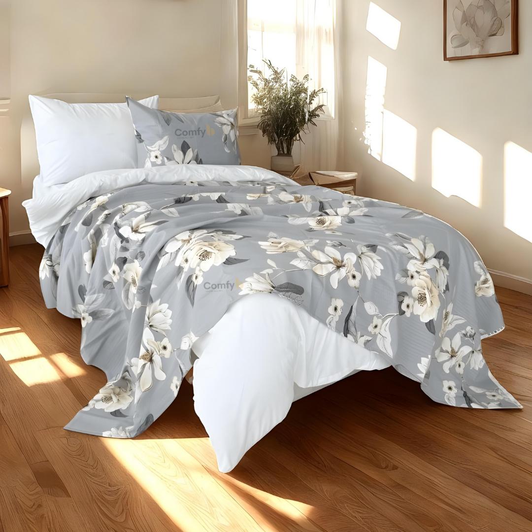 COMFYB 100% COTTON PRINTED PIKE BLANKET FLOWERS