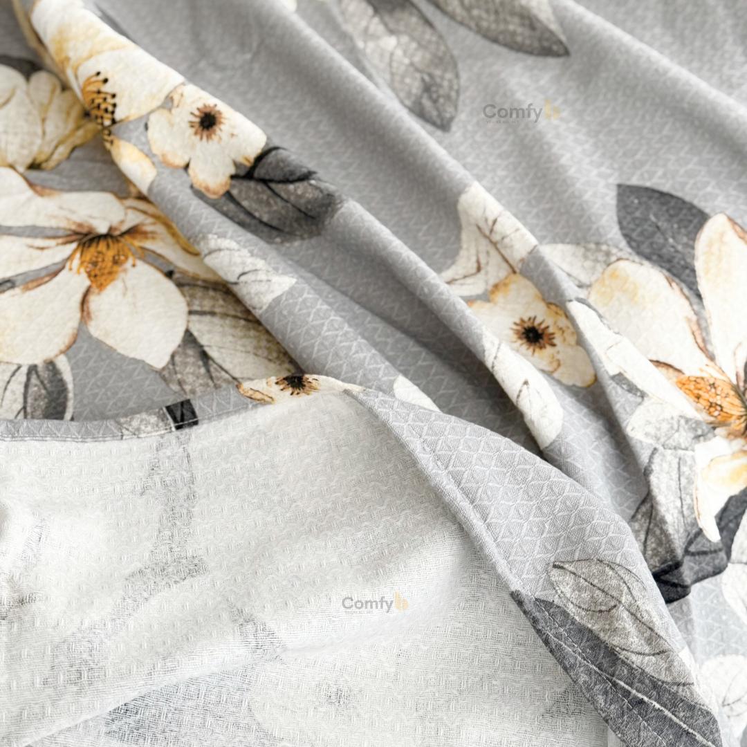 COMFYB 100% COTTON PRINTED PIKE BLANKET FLOWERS