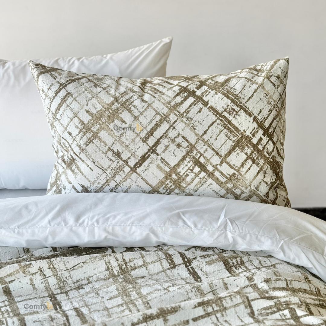 COMFYB 100% COTTON PRINTED PIKE PILLOWCASES LINES 2 PIECES