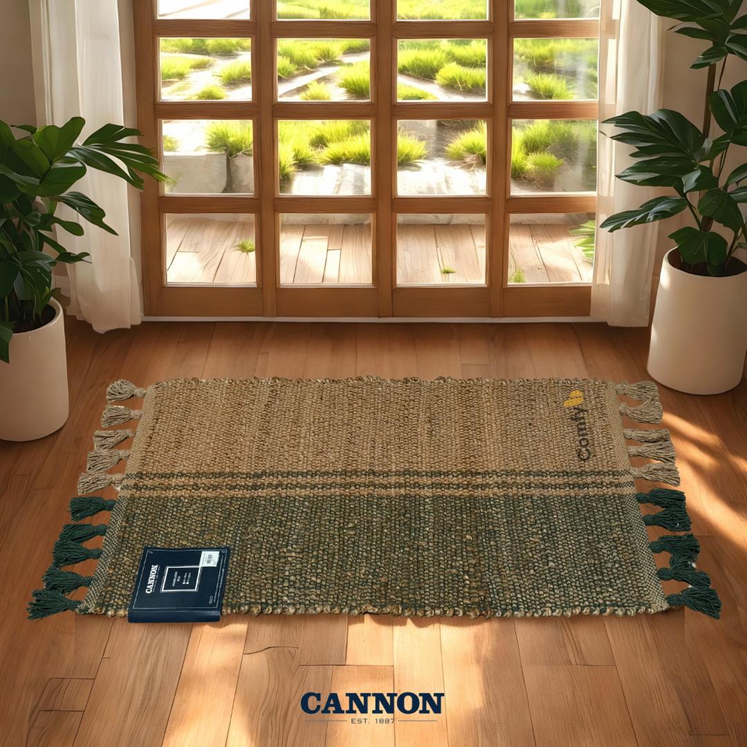 CANNON JUTE COTTON HANDLOOM RUG SEMI