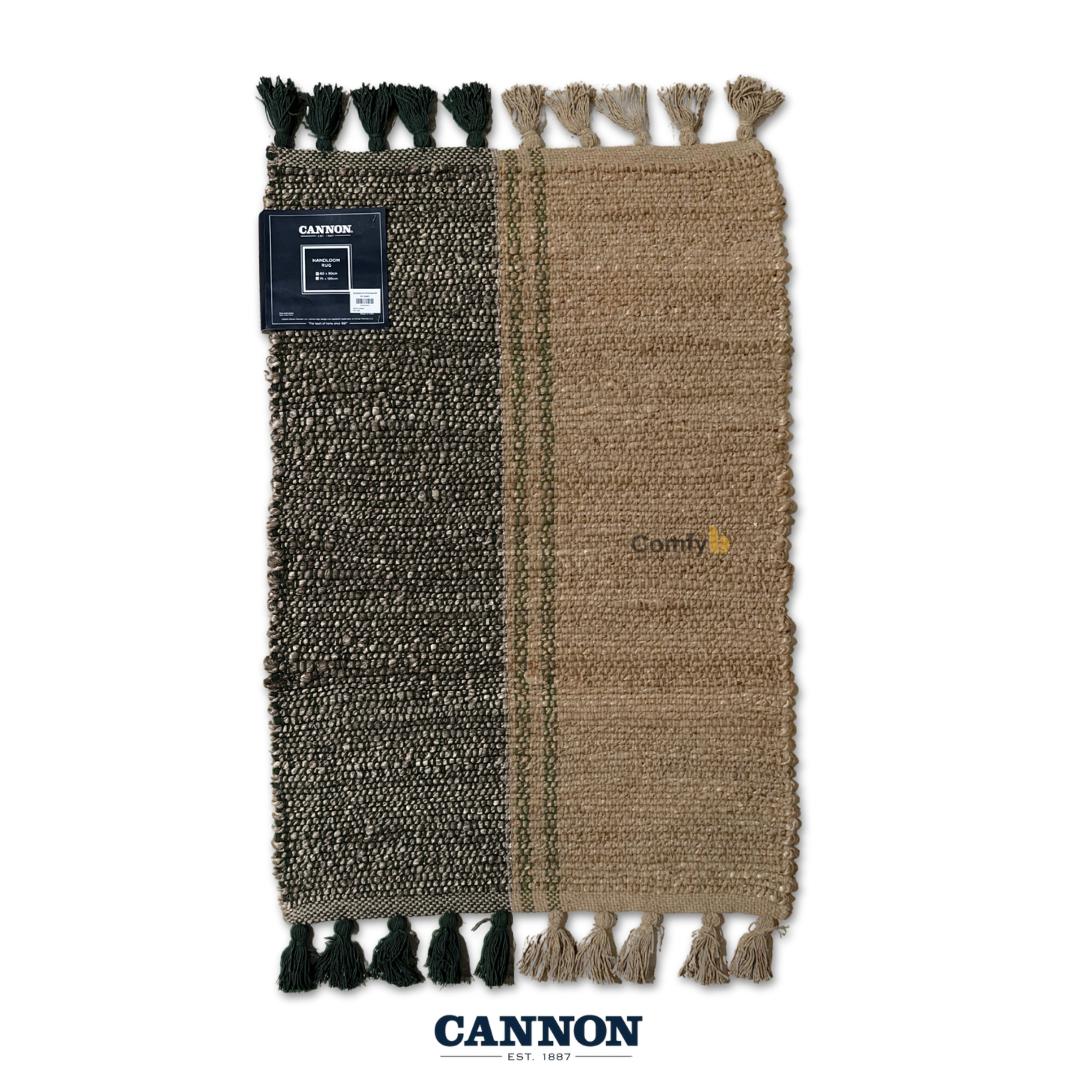 CANNON JUTE COTTON HANDLOOM RUG SEMI