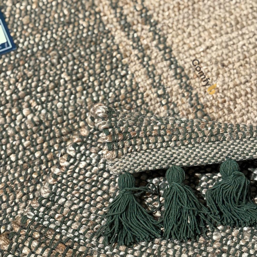 CANNON JUTE COTTON HANDLOOM RUG SEMI